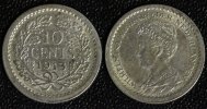 Niederlande 10 Cents Wilhelmina -