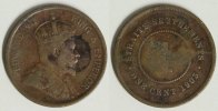 Straits Settlements 1 Cent Edward VII. -