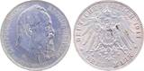 Deutschland 1911 3 Mark Luitpold Bayern 90. Geburtstag vz J 049 Luitpold EF