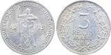 Deutschland  3 Reichsmark 1925 G f.stgl, 1000 Jahre Rheinlande J 321 UNC-