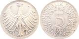 Deutschland 5 Mark 5 Deutsche Mark 1957 F vorzüglich Erstabschlag J 387 EF