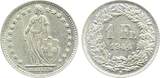 1 Franken Schweiz 1944 B vorzüglich/stempelglanz UNC-