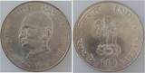 10 Rupees 10 Rupien Indien 1948 Prfr/stgl, Silber, KM 185, Gandhi CH UNC / stgl