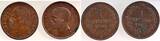 Italien  2 x 1 Centesimo 1895 und 1904 in vz/stgl, schöne Patina Vittorio und Umberto EF / stgl