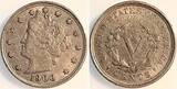 5 US Cents 5 Cent USA 1900 ss/vz Philadelphia