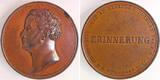 Deutschland  Medaille 1840, a.d. Tod 1840 Friedrich Wilhelm III,vz/stgl EF / BU