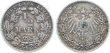 Deutschland  1/2 Mark 1905 F ss/vz VF