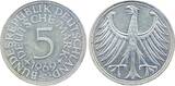 Deutschland  Fehlprägung 5 DM 1969 J Lichtenrader Prägung J 387 CH UNC / BU