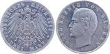Deutschland  Probe 3 Mark Bayern 1912 D Zink Aluminium plattiert Otto Proof