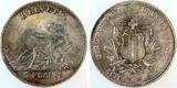5 Franken Schützenthaler 5 Fr. Schweiz La Chaux 1863, prfr/stgl CH UNC / stgl