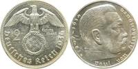 Deutschland 2 Reichsmark 2 Reichsmark Hindenburg 1936 G vz/stgl Erstabschlag -
