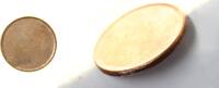 EU 2 Eurocent Rohling gestaucht -
