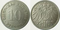 Kaiserreich 1916D 10 Pfennig 1916D ss/vz