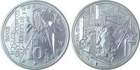 Deutschland 10 Euro Probe 10 Euro 2003 Gottfried Semper Silber Victor Huster -