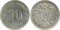 Kaiserreich 1902D 10 Pfennig 1902D f.prfr