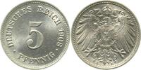 Deutschland 5 Pfennig 5 Pfennig 1908 E J 12 f stgl -
