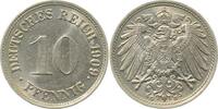Kaiserreich 1909G 10 Pfennig 1909G f.prfr!