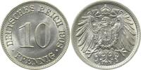 Kaiserreich 1908A 10 Pfennig 1908A prfr/stgl !