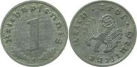 Deutschland 1 Pfennig Fehlprägung 1 Pfennig 1942 A Stempeldrehung 200° RRR -