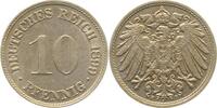Kaiserreich 1899F 10 Pfennig 1899F vz/stgl