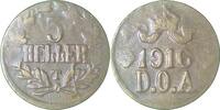 Deutschland 5 Heller 5 Heller 1916 T DOA Stempelriss durch LER J 723 -