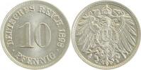 Kaiserreich 1898D 10 Pfennig 1898D prfr/st/stgl!