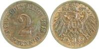 Deutschland 2 Pfennig 2 Pfennig 1913 G vz J 011 -