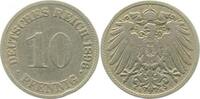 Kaiserreich 1896G 10 Pfennig 1896G s/ss