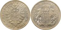 Deutschland 2 Mark 2 Mark Hamburg 1876 J prfr/stgl/prfr! J 061 -