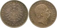 Deutschland 5 Mark 5 Mark Sachsen Albert 1889 E vorzüglich Patina sehr selten Albert -