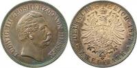 Deutschland 2 Mark 2 Mark Ludwig III 1877 H Hessen vz/stgl ! herrliche Patina Ludwig III -