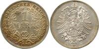Deutschland 1 Mark 1 Mark 1878 E fast prägefrisch/ fast stgl herrliche Patina -