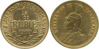 Deutschland 1/4 Rupie 1/4 Rupie Deutsch Ostafrika 1907 J JN720 vz / stgl Wilhelm II -