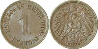Deutschland 1 Pfennig 1 Pfennig 1899 G f prfr selten in der Erhaltung J 010 -