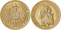 Deutschland 10 Mark 10 Mark Karl von Württemberg 1890 F Gold J 294 ss/vz Karl -