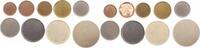 Deutschland 1 Pfennig - 10 DM 1 Pfennig Rohling bis 10 DM ungerändelt 9 Stück -