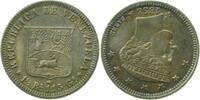 Venezuela 0,5 Real Venezuela 1858 0,5 Real vorzüglich/stempelglanz Patina RAR -