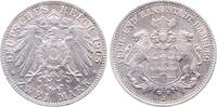 Deutschland 2 Mark 2 Mark Hamburg 1905 J, vz/stgl min. Rf. J 063 -