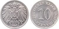 Deutschland 10 Pfennig 10 Pfennig 1900 E prfr/stgl aus Erstabschlag J 013 -