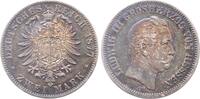 Deutschland 2 Mark 2 Mark Ludwig III 1877 H Hessen, fast VZ, min. Rf. J 66 Ludwig III -