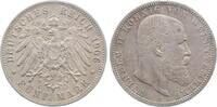 Deutschland 5 Mark 5 Mark Württemberg 1906 F ss/vz kleiner Randfehler J176 Wilhelm II -