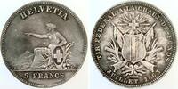 Schweiz 5 Franken Schützenthaler 5 Francs Schweiz La Chaux 1863, f.stgl TOP -