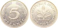 Deutschland 5 Pfennig Probe 5 Pfennig 1982 J, Neu-Silber unmagnetisch vz/stgl -