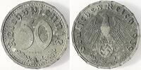 Deutschland 50 Pfennig Probe 50 Pfennig 1939 A Zink mit Hakenkreuz -