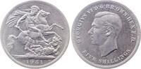 Großbritannien 5 Shillings 1 Crown 5 Shllings GB-1951 Prooflike, fast perfekt, TOP -
