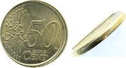 Italien 50 Cent Fehlprägung 50 Cent Italien 2002 RAND komplett ohne Riffel -