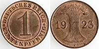 Deutschland 1 Rentenpfennig 1 Pfennig 1923J prägefrisch/stempelglanz sehr selten -