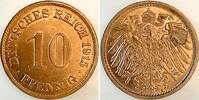 Deutschland 10 pfennig 10 Pfennig 1915A f.stgl/f.prfr kleiner Fleck -