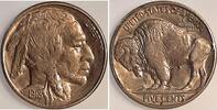 USA 5 Cents 5 Cent USA 1918 S San Francisco gut vorzüglich Büffel Bison -