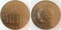 Deutschland 20 Mark 20 Mark Brandenburger Tor1990A DDR Übergewichtig: 15,7 Gramm -